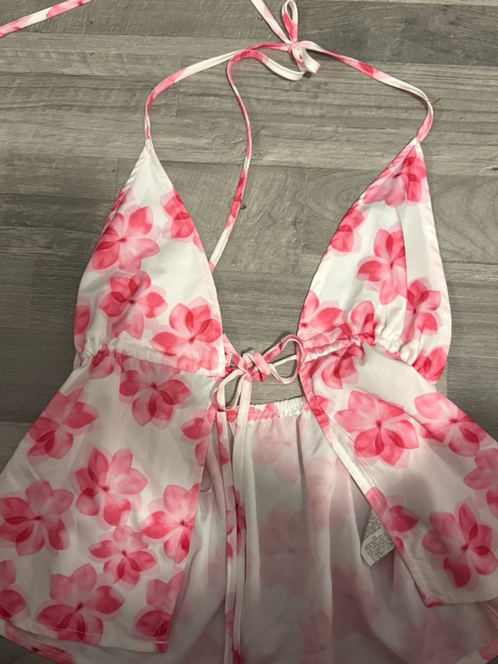 SHEIN Light Pink Slip Dress Tag Detail